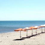 la spiaggia di metaponto, mar ionio, mare d'estate,